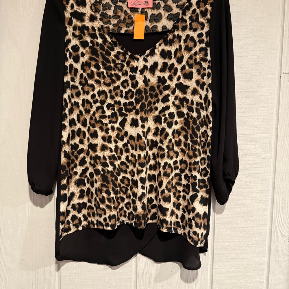 Glamour Farms Leopard Print Women's Top